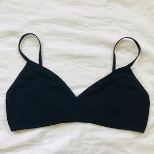(3/$20) American Apparel black cotton bralette